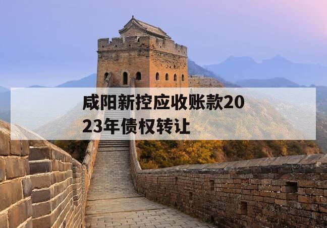咸阳新控应收账款2023年债权转让