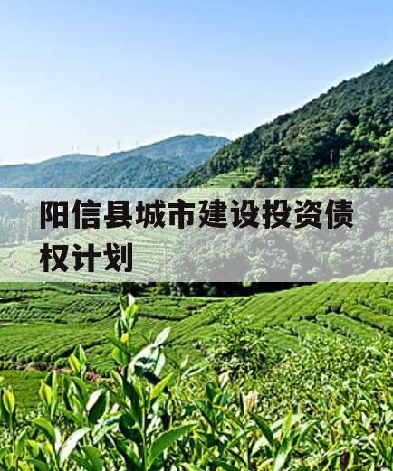 阳信县城市建设投资债权计划