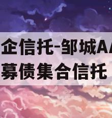 央企信托-邹城AA+公募债集合信托 央企信托-邹城AA+公募债集合信托