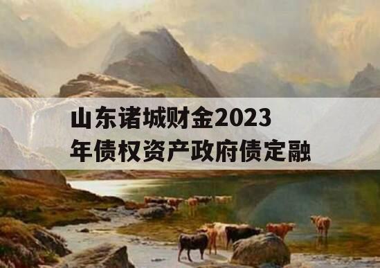 山东诸城财金2023年债权资产政府债定融 山东诸城财金2023年债权资产政府债定融