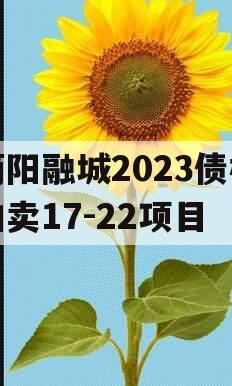 简阳融城2023债权拍卖17-22项目 简阳融城2023债权拍卖17-22项目