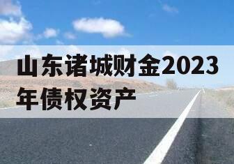 山东诸城财金2023年债权资产
