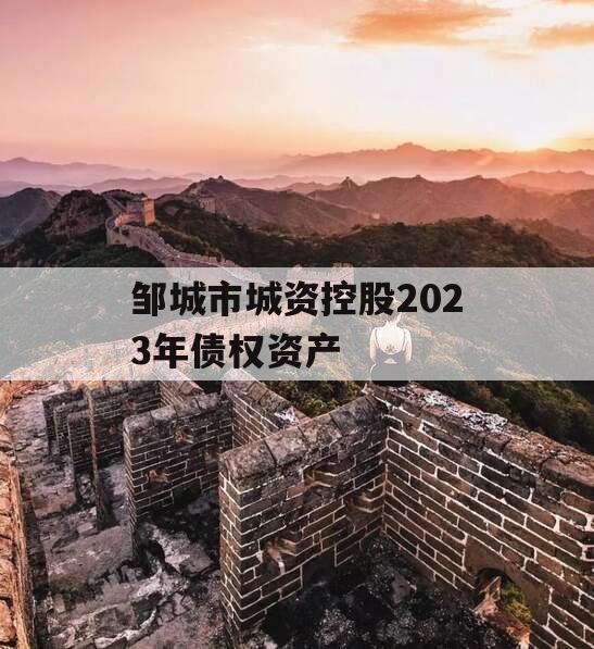 邹城市城资控股2023年债权资产 邹城市城资控股2023年债权资产