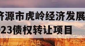 济源市虎岭经济发展2023债权转让项目