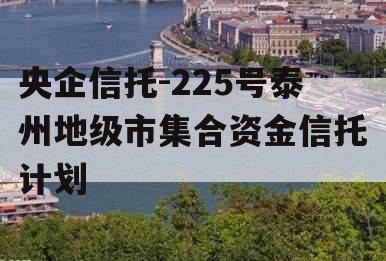 央企信托-225号泰州地级市集合资金信托计划 央企信托-225号泰州地级市集合资金信托计划