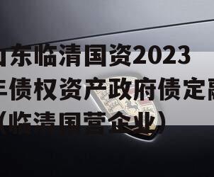 山东临清国资2023年债权资产政府债定融（临清国营企业）