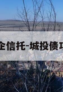 央企信托-城投债项目