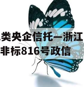 A类央企信托—浙江HZ非标816号政信 A类央企信托—浙江HZ非标816号政信