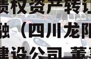 四川龙阳天府新区建设投资债权资产转让政府债定融（四川龙阳天府新区建设公司 董事长）