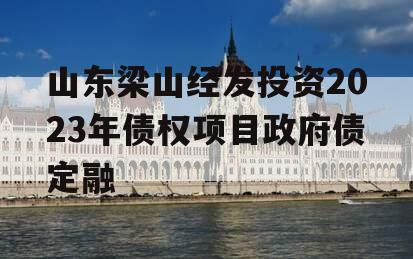 山东梁山经发投资2023年债权项目政府债定融