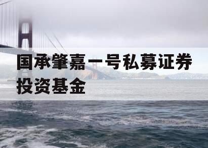 国承肇嘉一号私募证券投资基金