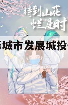 菏泽城市发展城投债项目