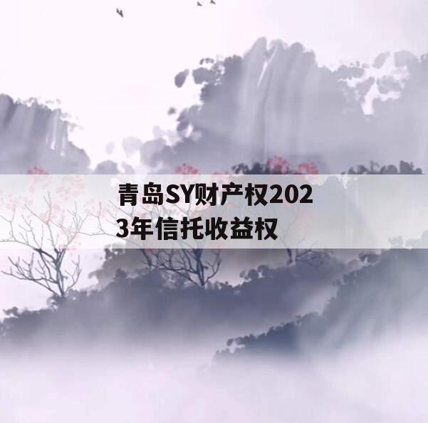 青岛SY财产权2023年信托收益权