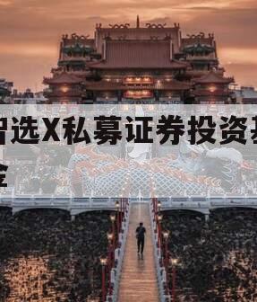 智选X私募证券投资基金 智选X私募证券投资基金
