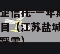 大央企信托-一年期盐城项目（江苏盐城项目信托踩雷）