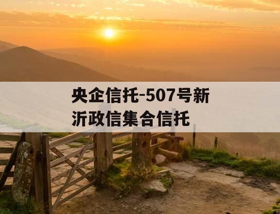 央企信托-507号新沂政信集合信托