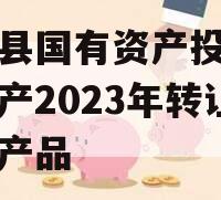 金堂县国有资产投资经营资产2023年转让系列产品