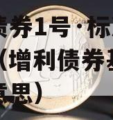 增利债券1号·标准城投债（增利债券基金是什么意思）