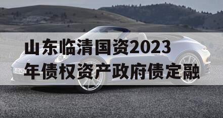 山东临清国资2023年债权资产政府债定融
