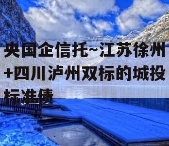 央国企信托~江苏徐州+四川泸州双标的城投标准债 央国企信托~江苏徐州+四川泸州双标的城投标准债