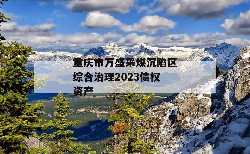 重庆市万盛采煤沉陷区综合治理2023债权资产 重庆市万盛采煤沉陷区综合治理2023债权资产