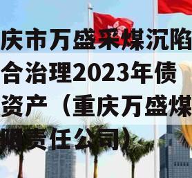 重庆市万盛采煤沉陷区综合治理2023年债权资产（重庆万盛煤炭有限责任公司）