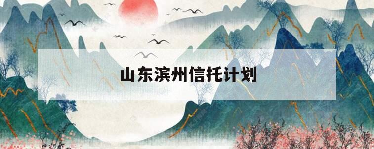 山东滨州信托计划