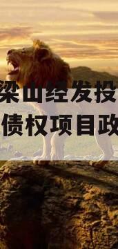 山东梁山经发投资2023年债权项目政府债定融