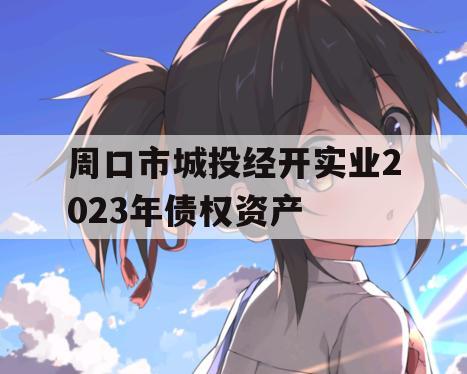 周口市城投经开实业2023年债权资产