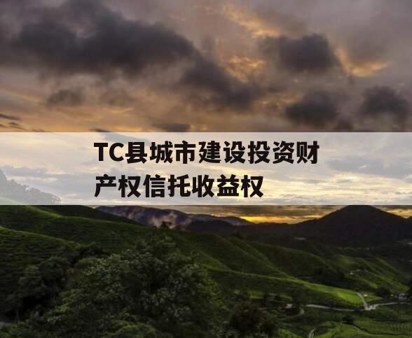 TC县城市建设投资财产权信托收益权