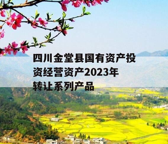 四川金堂县国有资产投资经营资产2023年转让系列产品