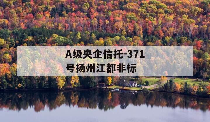 A级央企信托-371号扬州江都非标