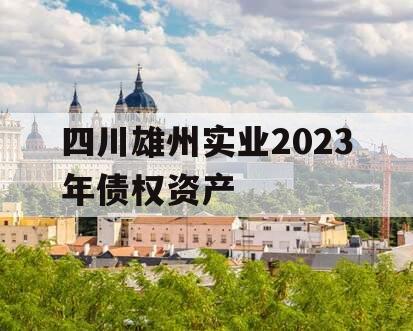 四川雄州实业2023年债权资产 四川雄州实业2023年债权资产