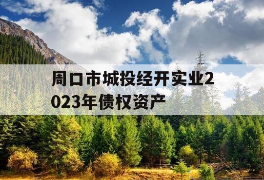 周口市城投经开实业2023年债权资产 周口市城投经开实业2023年债权资产