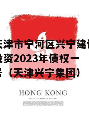 天津市宁河区兴宁建设投资2023年债权一号（天津兴宁集团）