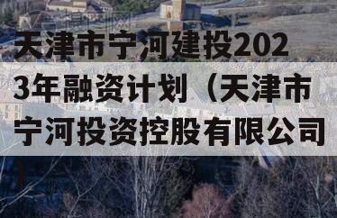 天津市宁河建投2023年融资计划（天津市宁河投资控股有限公司）