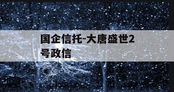 国企信托-大唐盛世2号政信