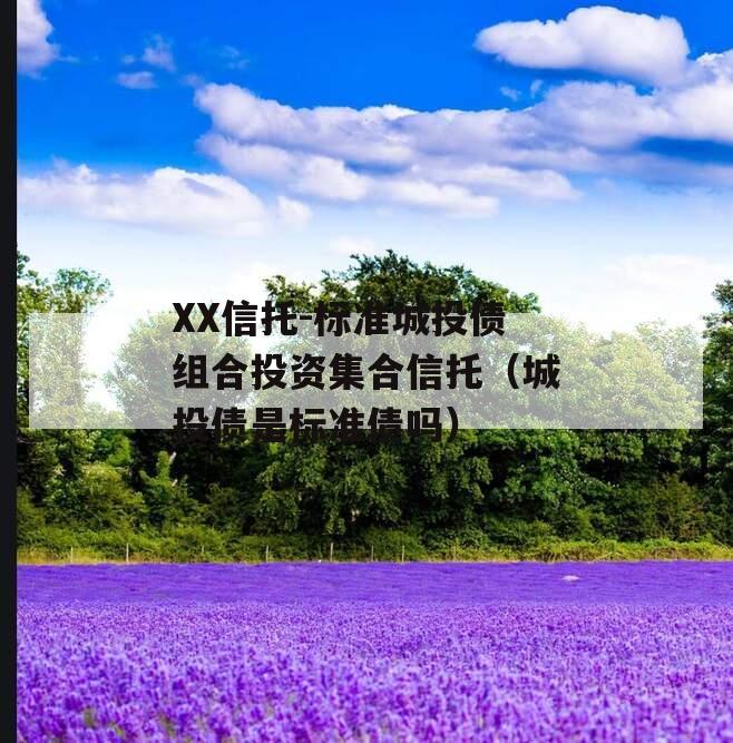 XX信托-标准城投债组合投资集合信托（城投债是标准债吗）