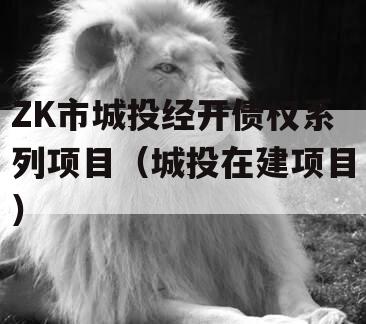 ZK市城投经开债权系列项目（城投在建项目）