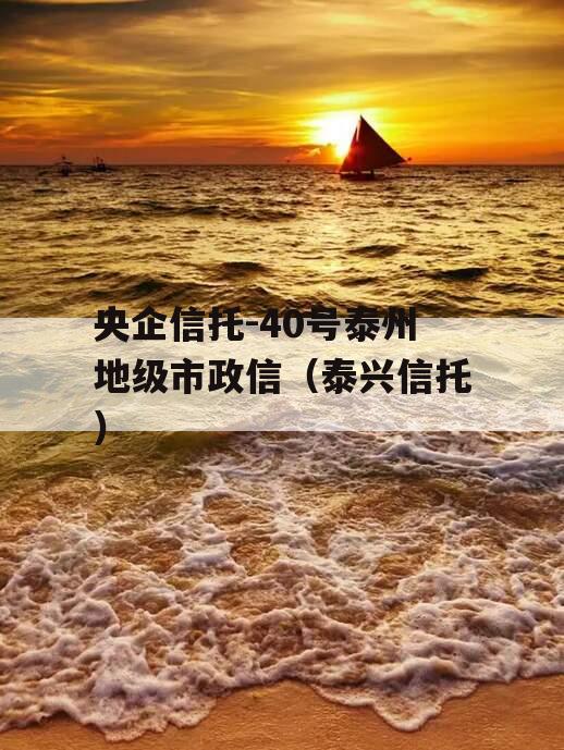 央企信托-40号泰州地级市政信（泰兴信托）