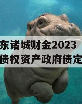 山东诸城财金2023年债权资产政府债定融