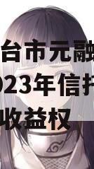 山东烟台市元融投资财产权2023年信托受益权之收益权