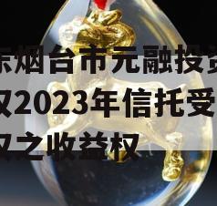 山东烟台市元融投资财产权2023年信托受益权之收益权