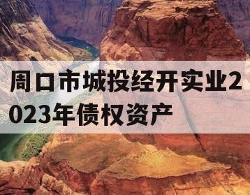 周口市城投经开实业2023年债权资产
