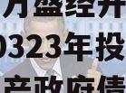 重庆市万盛经开区城市开发20323年投资债权资产政府债定融