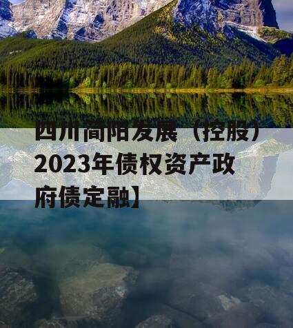 四川简阳发展（控股）2023年债权资产政府债定融】