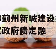 天津蓟州新城建设投资债权政府债定融