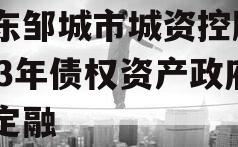 山东邹城市城资控股2023年债权资产政府债定融 山东邹城市城资控股2023年债权资产政府债定融