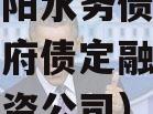 四川简阳水务债权资产项目政府债定融（简阳水务投资公司）