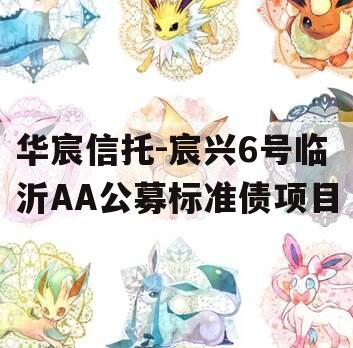 华宸信托-宸兴6号临沂AA公募标准债项目 华宸信托-宸兴6号临沂AA公募标准债项目